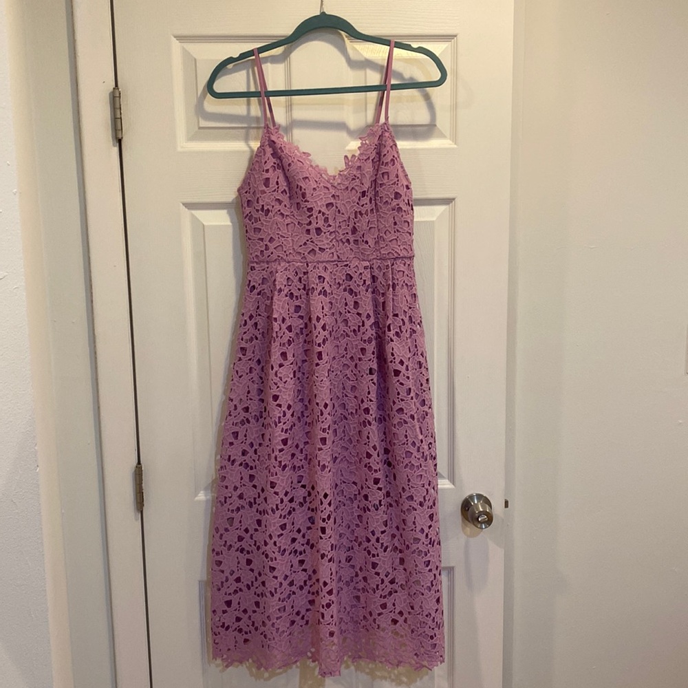 ASTR LACE MIDI DRESS